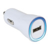 Зарядно за кола Vivanco USB 12/24V 1A светодиод светещ ринг 35928
